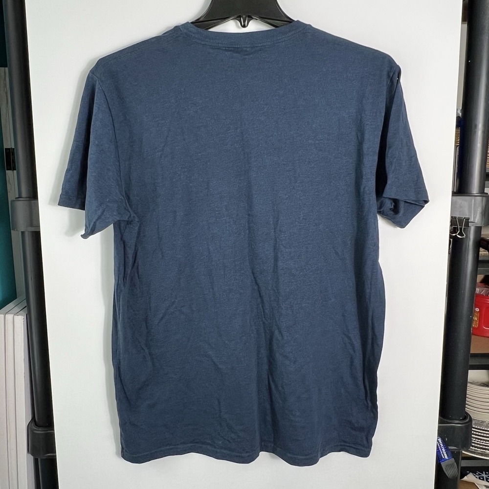 Volcom Mens Size XL Blue Logo Graphic Short Sleeve Cotton Blend T Shirt - Picture 3 of 4